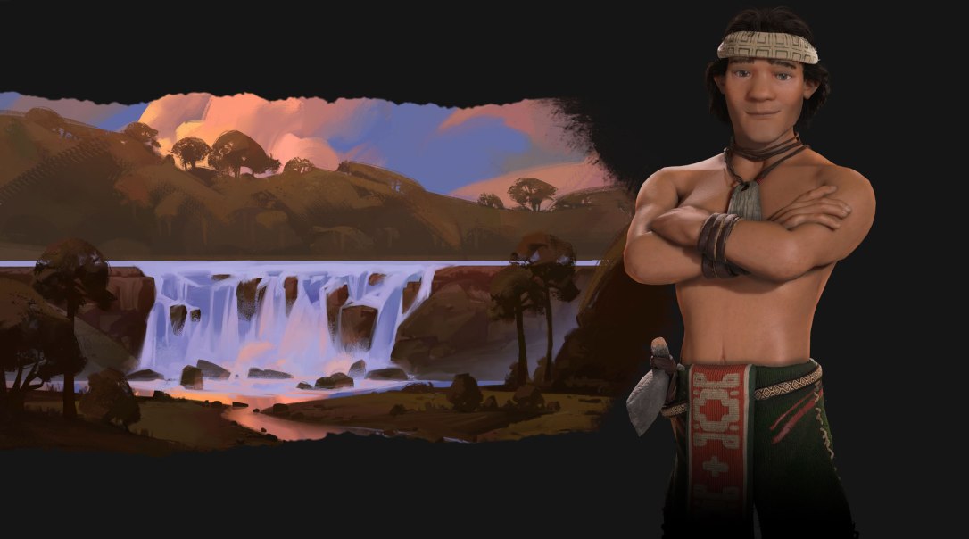 2KGMKT_CivilizationVI-RF_Game-Art_Mapuche_Lautaro_Bkgrnd